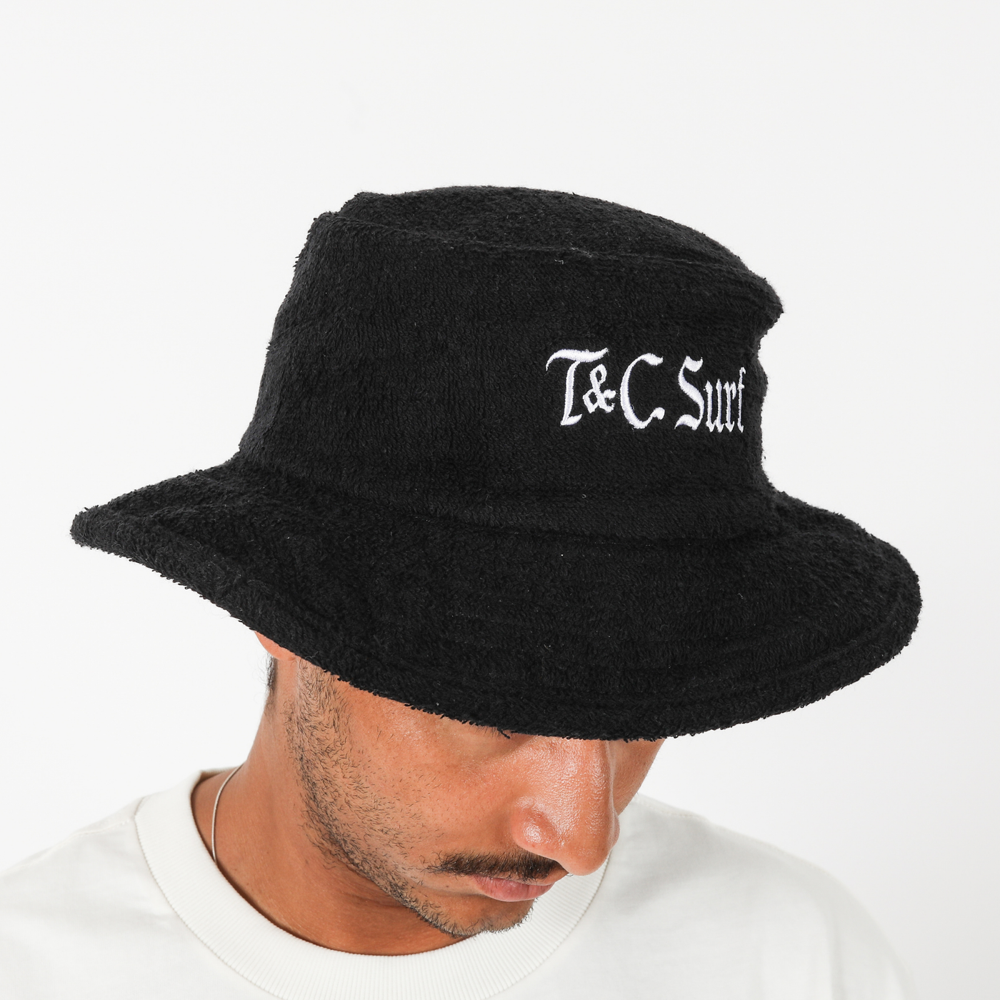 Celtic Terry Towelling Bucket Hat - Black