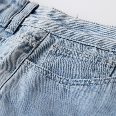 Women's Denim Jort - Bleached Blue