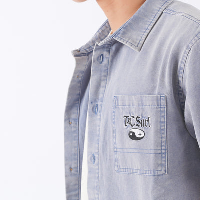 Dawn S/S Canvas Shirt - Ocean