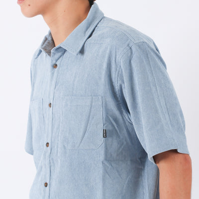 Whaler Cord S/S Shirt - Sky