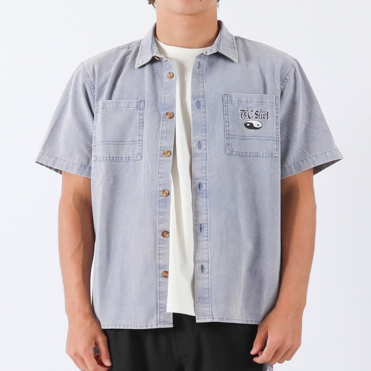 Dawn S/S Canvas Shirt - Ocean