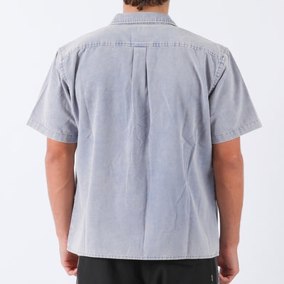 Dawn S/S Canvas Shirt - Ocean