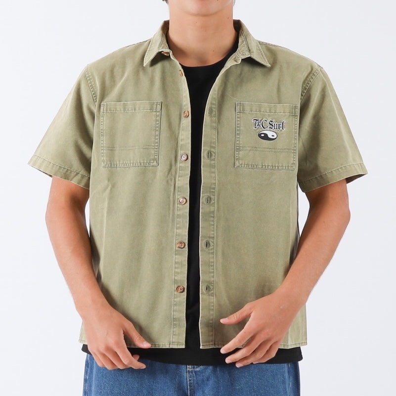 Dawn S/S Canvas Shirt - Military