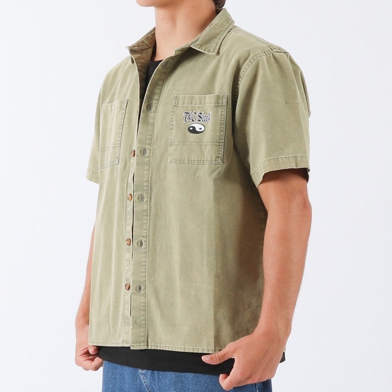 Dawn S/S Canvas Shirt - Military