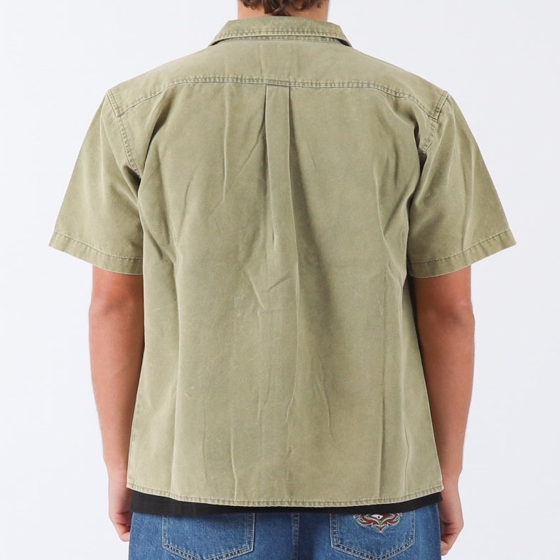 Dawn S/S Canvas Shirt - Military