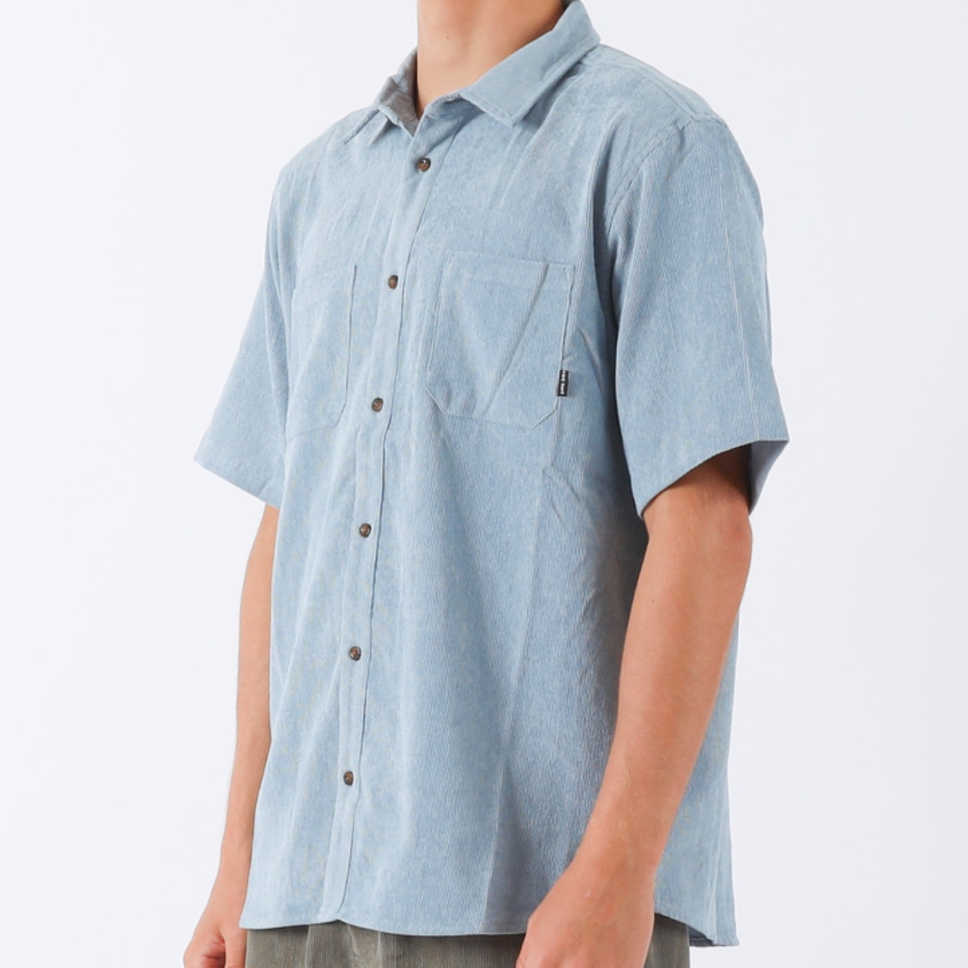 Whaler Cord S/S Shirt - Sky