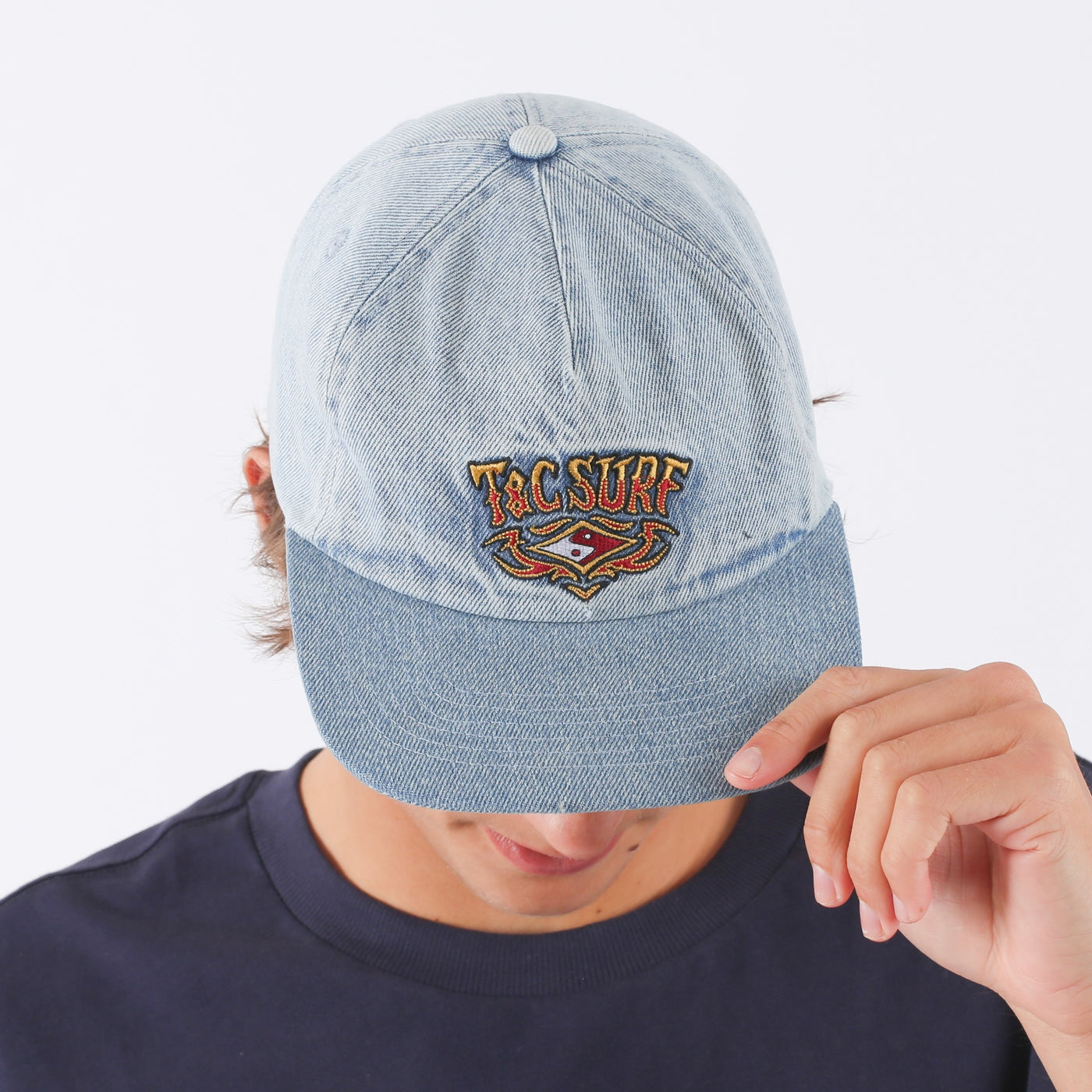 Thrift Snap Back - Bleached Blue