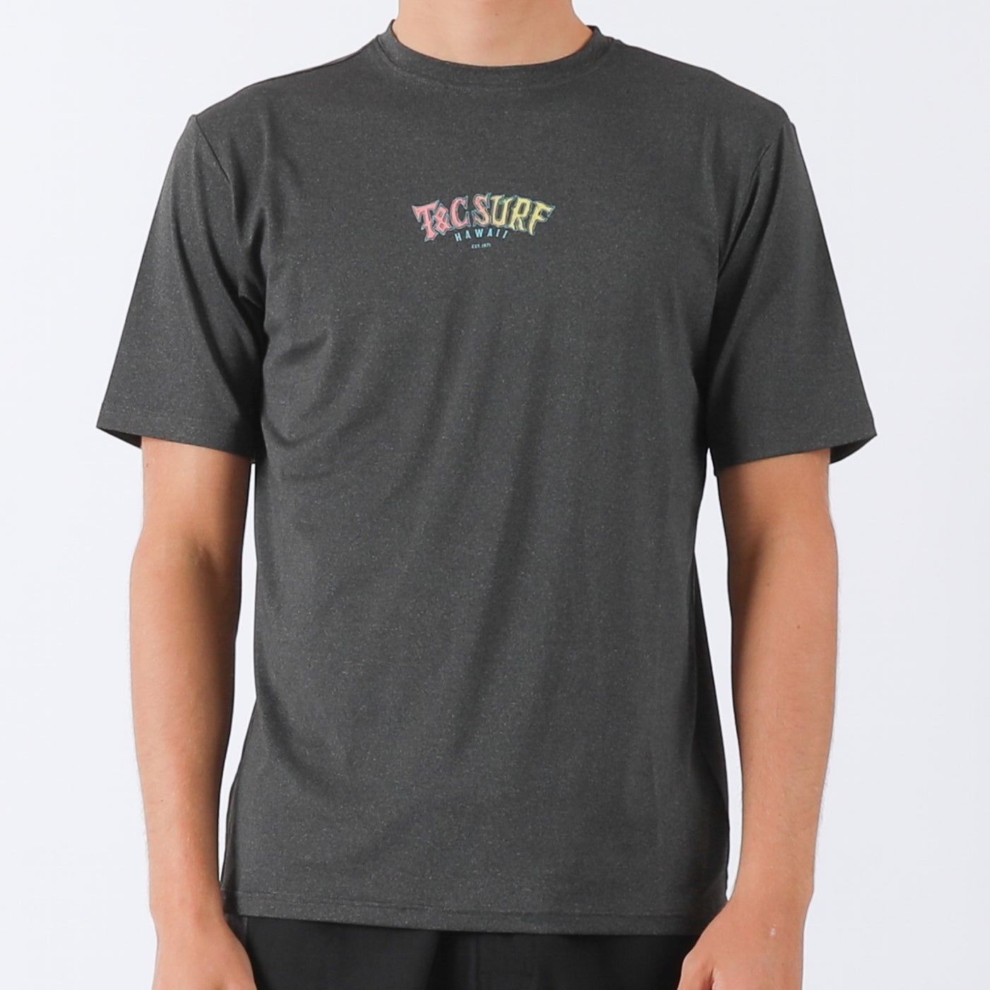 Diamond Logo Surf Tee UPF 50+ - Black Heather