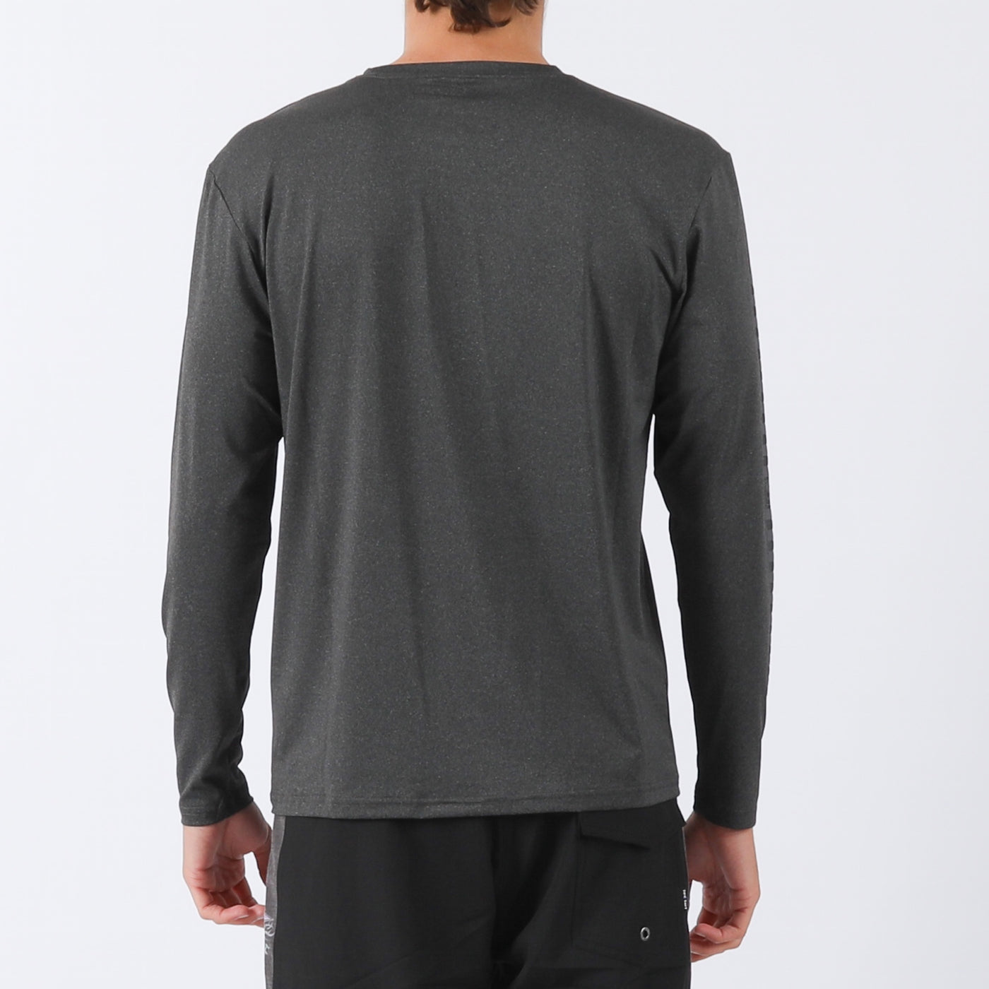 Checker L/S Surf Tee UPF 50+ - Black Heather