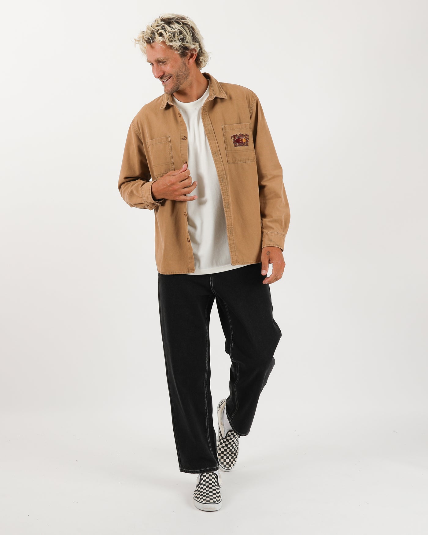 Dawn L/S Canvas Overshirt - Sand