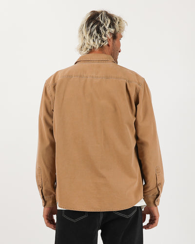 Dawn L/S Canvas Overshirt - Sand