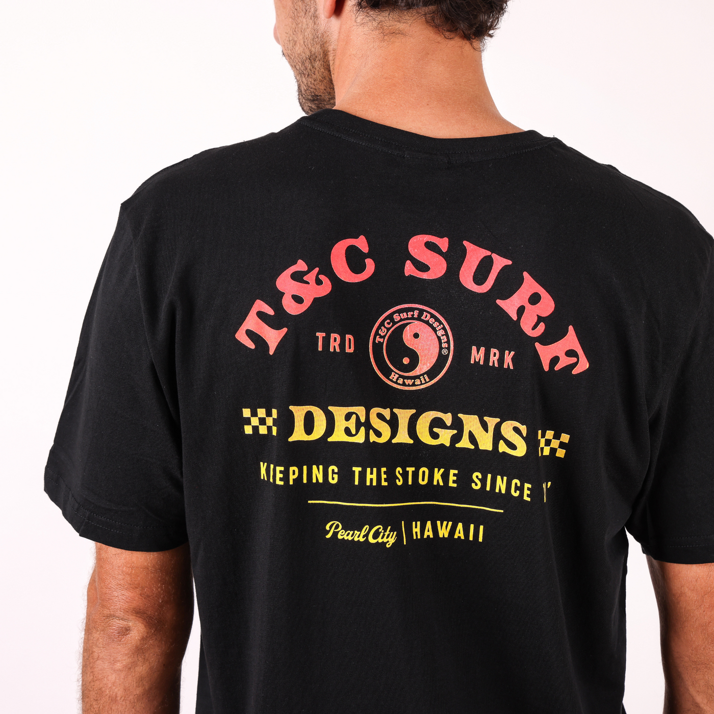 Keeping The Stoke Tee - Black Fade