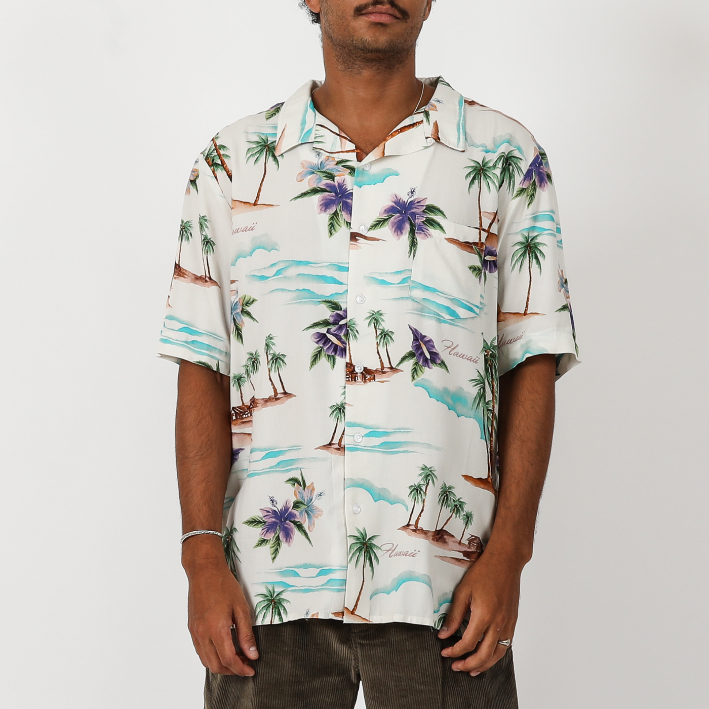 On Vacation S/S Shirt - Bone