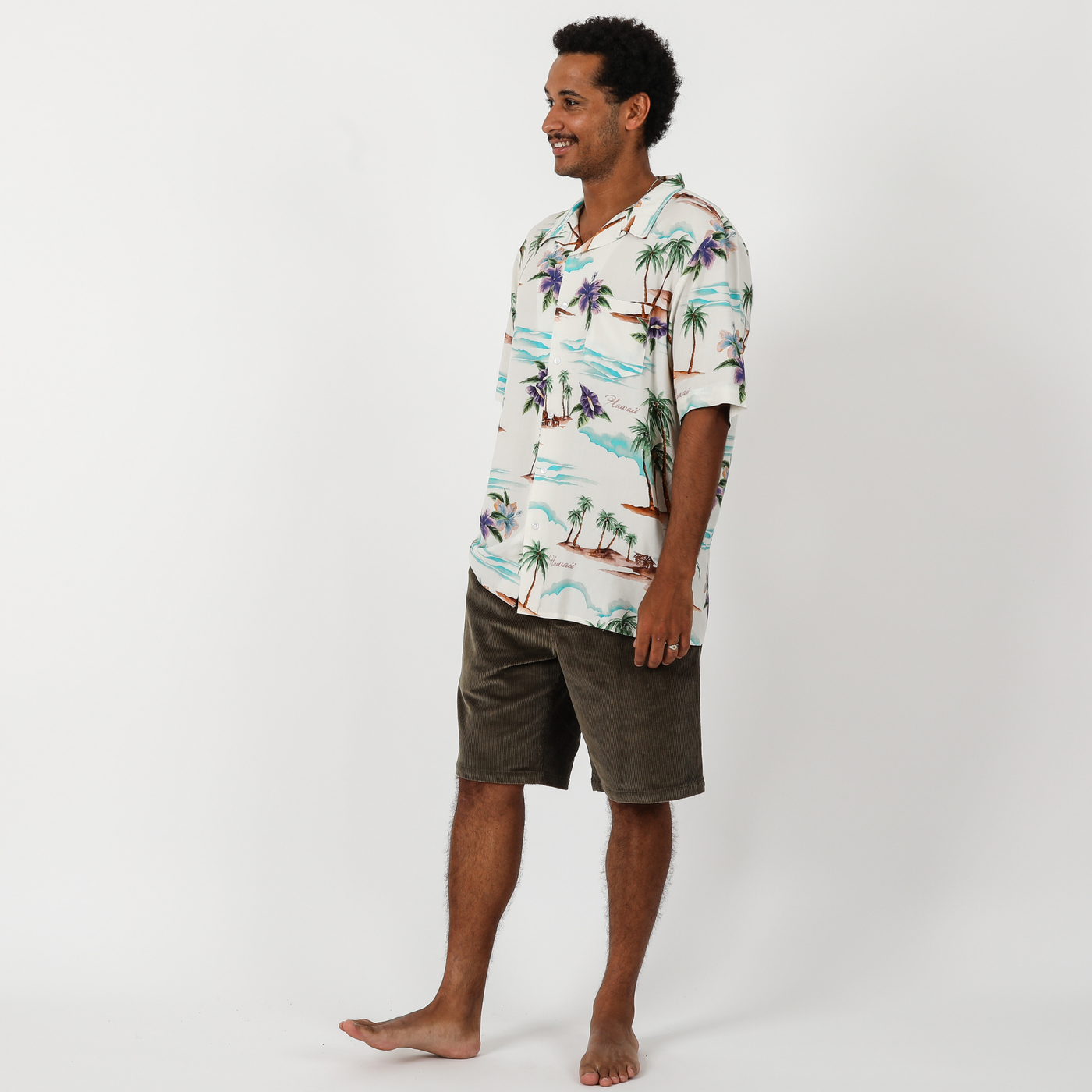 On Vacation S/S Shirt - Bone