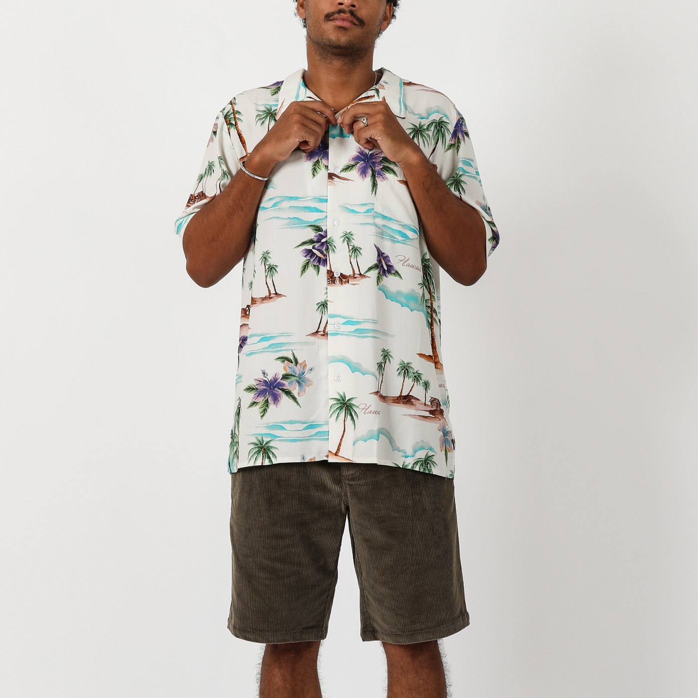 On Vacation S/S Shirt - Bone