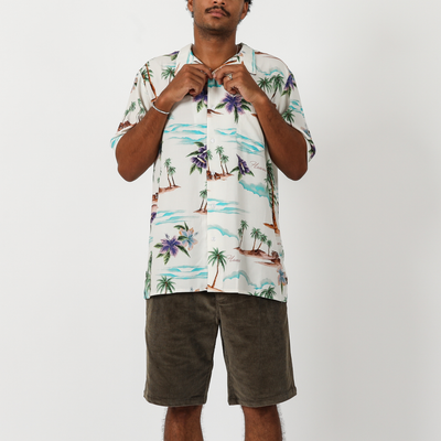 On Vacation S/S Shirt - Bone