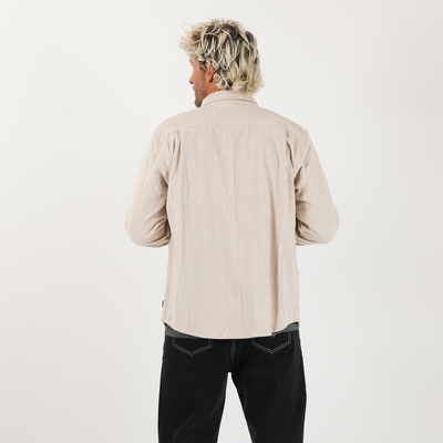 Motion L/S Cord Shirt  - Stone