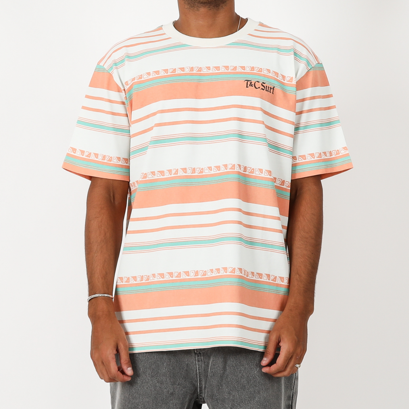 Kohala Stripe Tee - Bone