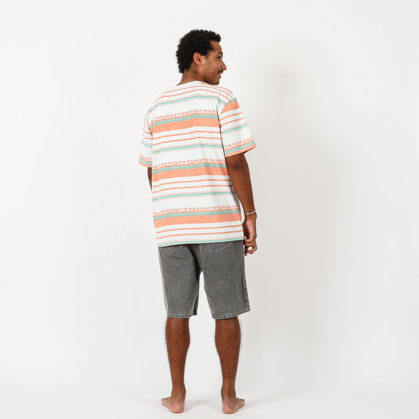 Kohala Stripe Tee - Bone