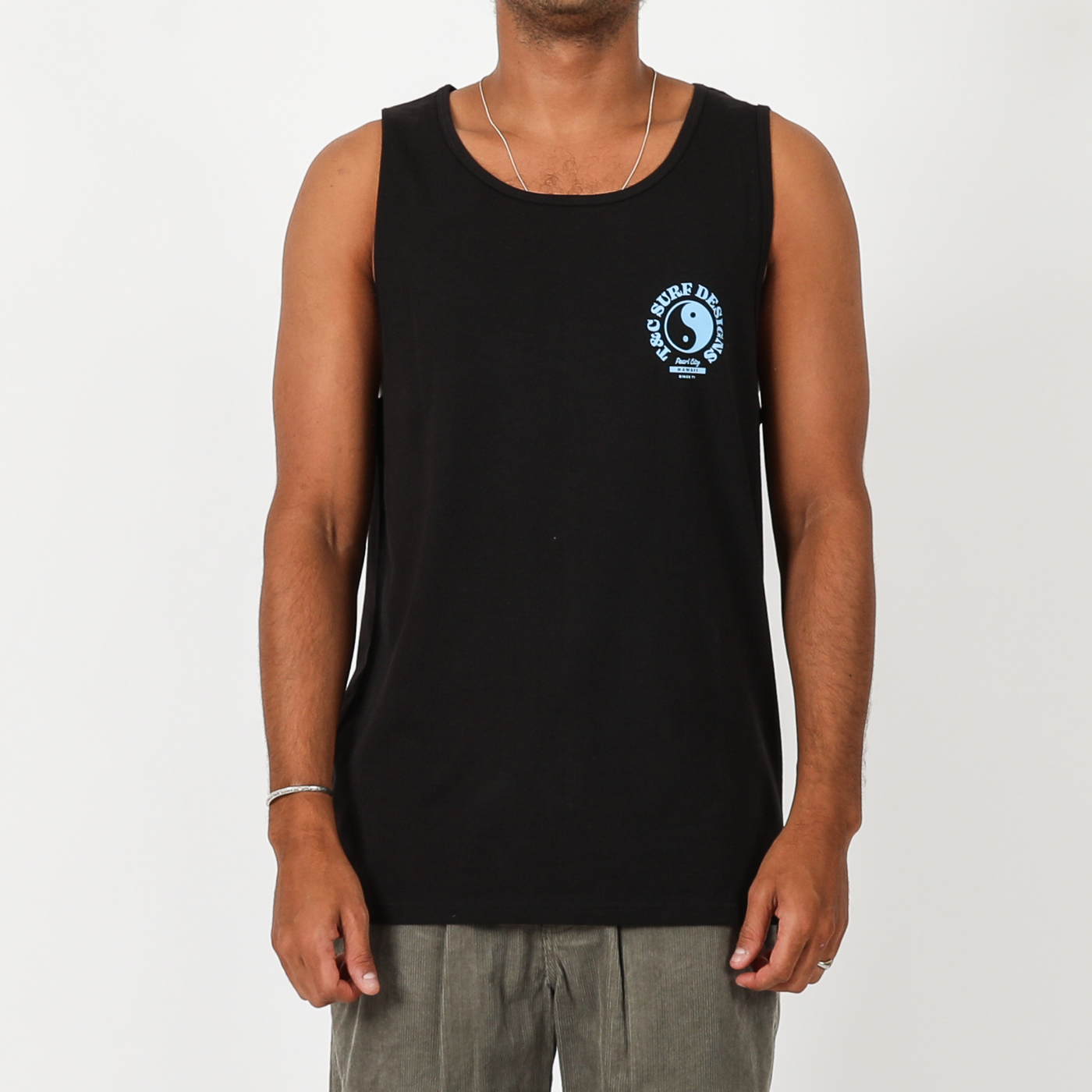 Sunset Singlet - Black