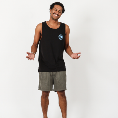 Sunset Singlet - Black